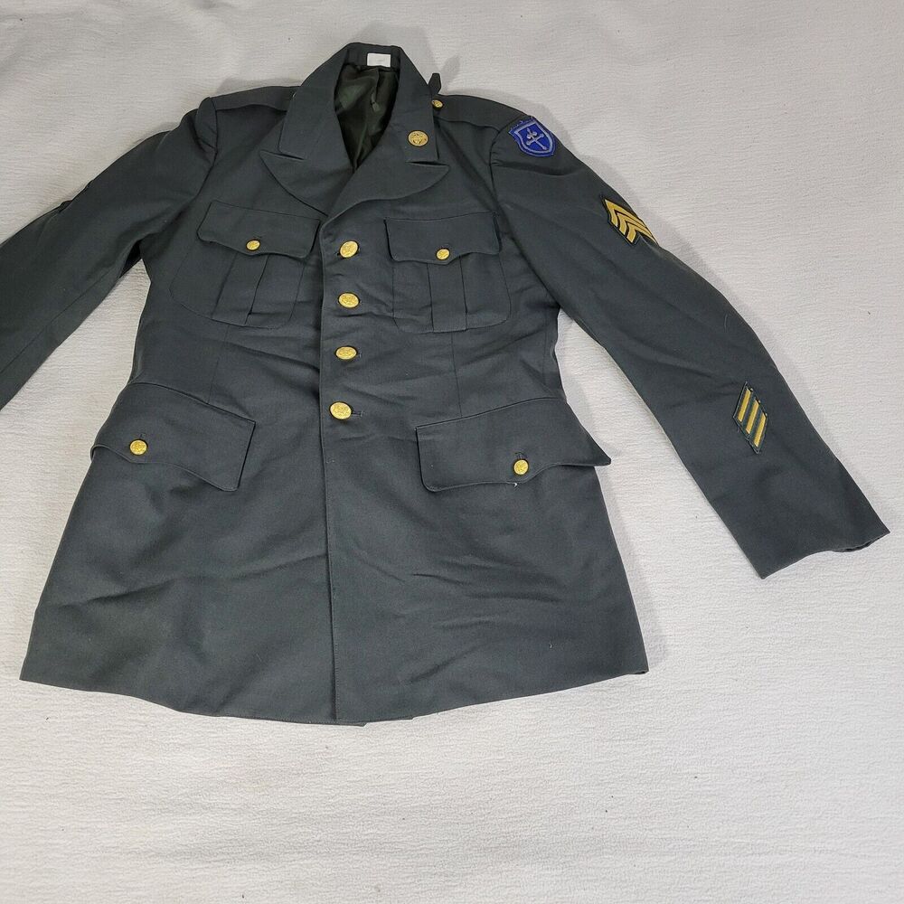 U.S. Army Dark Gray Jacket with Gold Accents - Picture 15 of 16